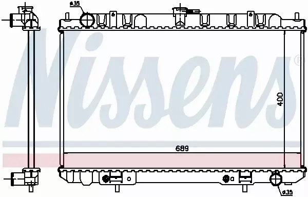 NISSENS CHŁODNICA WODY 68713 