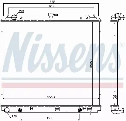 NISSENS CHŁODNICA SILNIKA 68717 