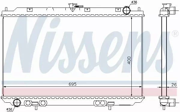 NISSENS CHŁODNICA SILNIKA 68723 