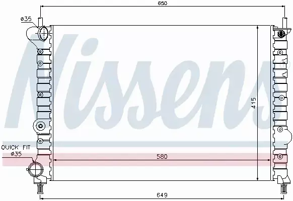 NISSENS CHŁODNICA WODY 68802 