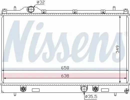 NISSENS CHŁODNICA WODY 69209 