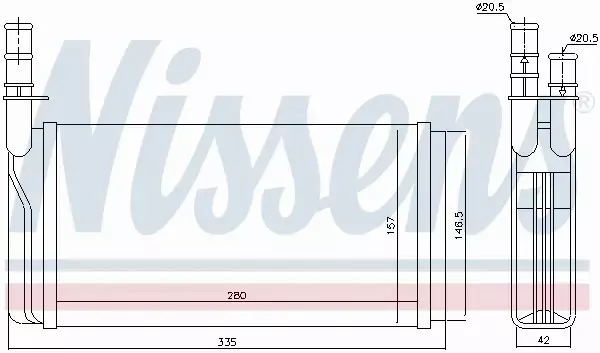 NISSENS NAGRZEWNICA 70011 