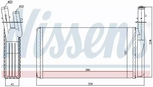 NISSENS NAGRZEWNICA 70016 