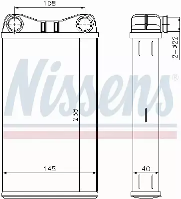 NISSENS NAGRZEWNICA 70227 