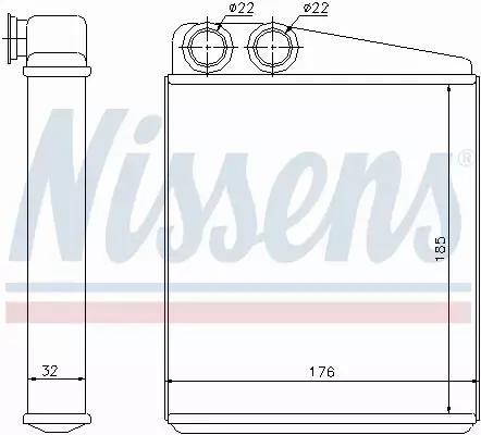 NISSENS NAGRZEWNICA 70228 