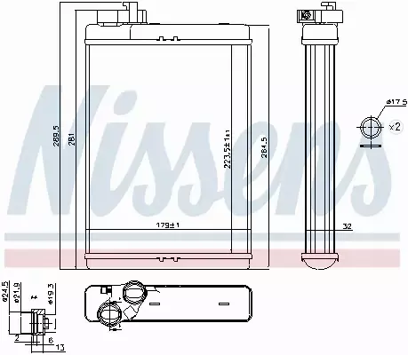 NISSENS NAGRZEWNICA 70231 