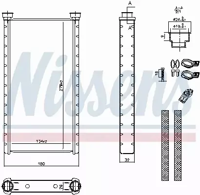 NISSENS NAGRZEWNICA 70235 