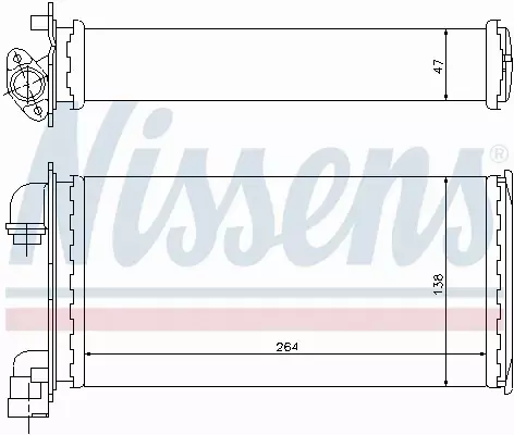 NISSENS NAGRZEWNICA 70501 