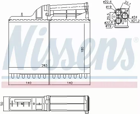 NISSENS NAGRZEWNICA 70502 