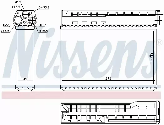 NISSENS NAGRZEWNICA 70512 