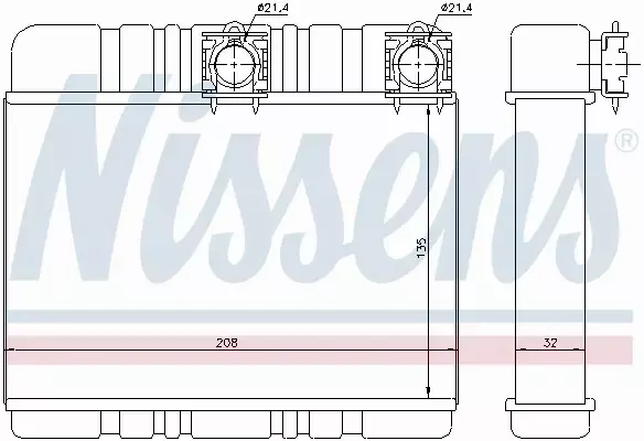 NISSENS NAGRZEWNICA 70514 