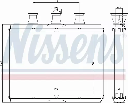 NISSENS NAGRZEWNICA 70517 