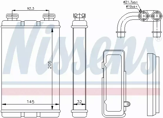 NISSENS NAGRZEWNICA 70520 