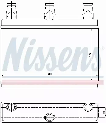 NISSENS NAGRZEWNICA 70522 