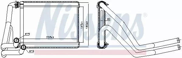 NISSENS NAGRZEWNICA 707071 