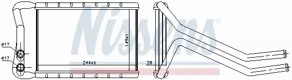 NISSENS NAGRZEWNICA 707073 