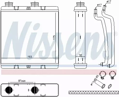 NISSENS NAGRZEWNICA 707173 