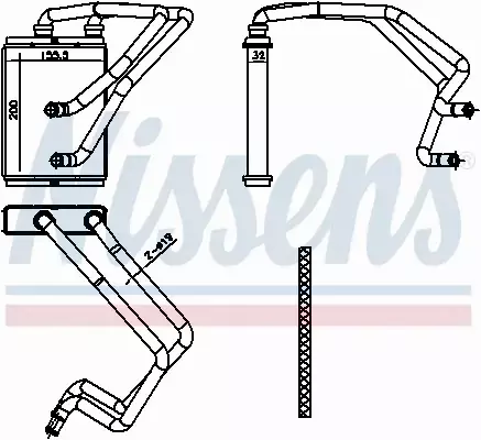 NISSENS NAGRZEWNICA 707174 