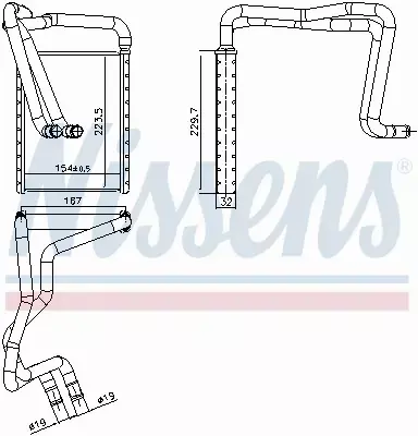 NISSENS NAGRZEWNICA 707179 