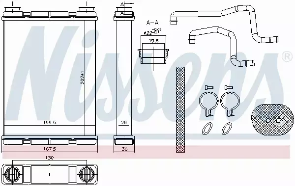 NISSENS NAGRZEWNICA 707203 