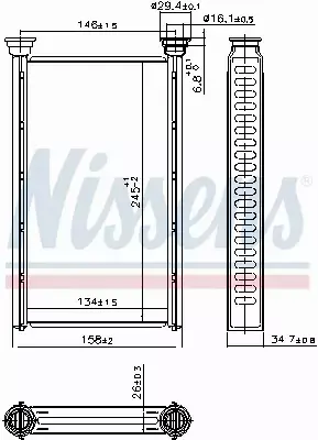 NISSENS NAGRZEWNICA 707209 