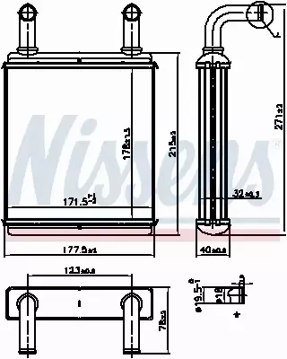 NISSENS NAGRZEWNICA 707225 