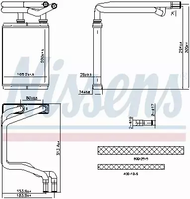 NISSENS NAGRZEWNICA 707291 