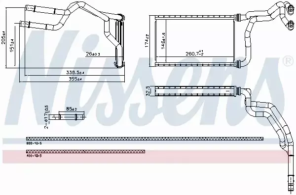 NISSENS NAGRZEWNICA 707300 