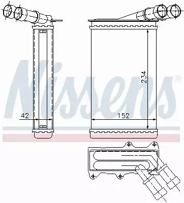 NISSENS NAGRZEWNICA 71156 