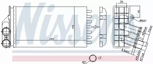 NISSENS NAGRZEWNICA 71157 