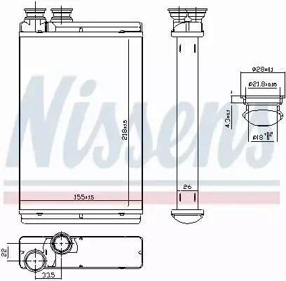 NISSENS NAGRZEWNICA 71158 