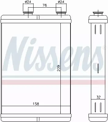 NISSENS NAGRZEWNICA 71451 