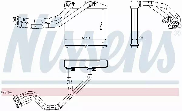 NISSENS NAGRZEWNICA 71455 