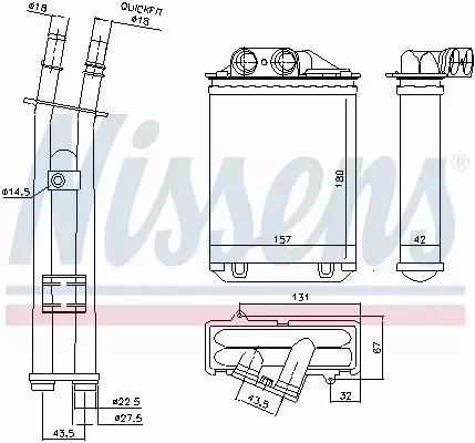 NISSENS NAGRZEWNICA 71459 