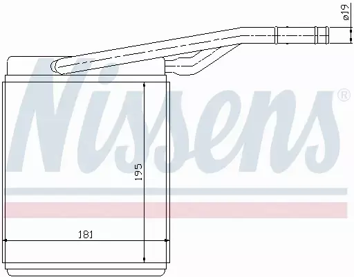 NISSENS NAGRZEWNICA 71747 