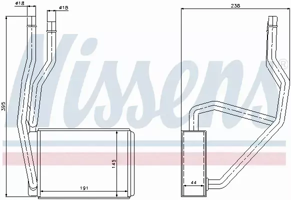 NISSENS NAGRZEWNICA 71765 