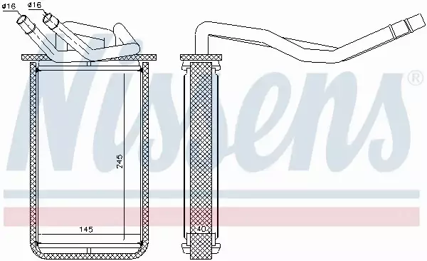 NISSENS NAGRZEWNICA 71768 