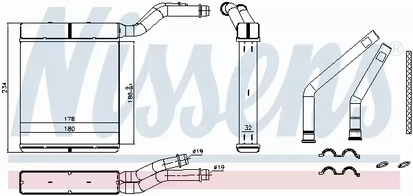 NISSENS NAGRZEWNICA 71770 