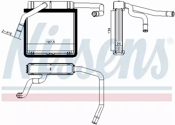 NISSENS NAGRZEWNICA 71775 