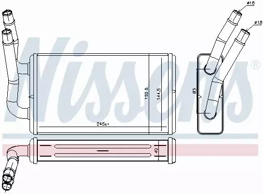 NISSENS NAGRZEWNICA 71778 