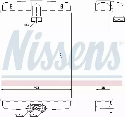 NISSENS NAGRZEWNICA 72013 