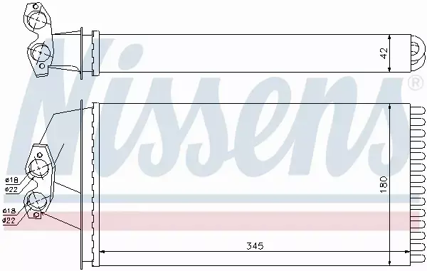 NISSENS NAGRZEWNICA 72036 