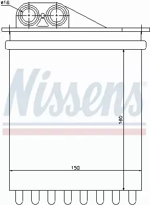 NISSENS NAGRZEWNICA 72040 