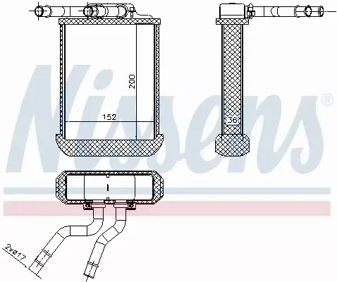 NISSENS NAGRZEWNICA 72045 