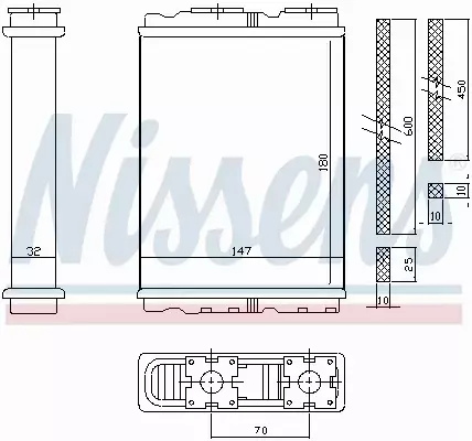 NISSENS NAGRZEWNICA 72050 