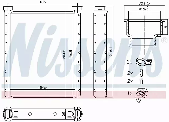 NISSENS NAGRZEWNICA 72065 