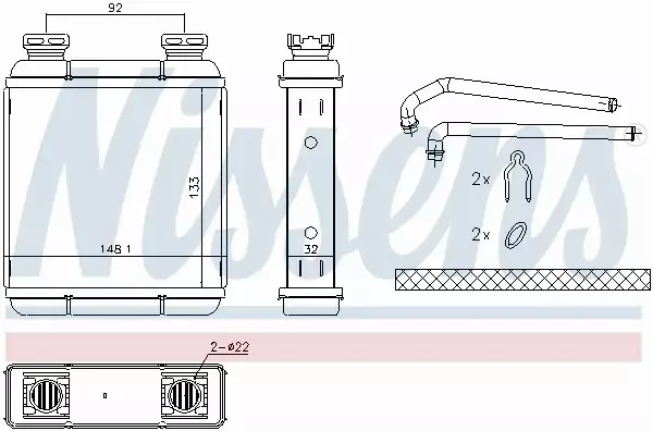 NISSENS NAGRZEWNICA 72072 