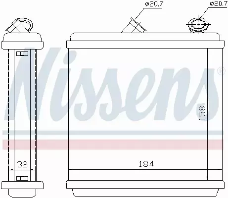 NISSENS NAGRZEWNICA 72635 