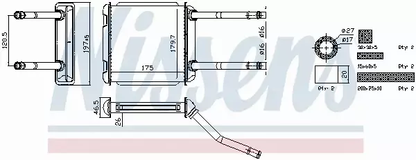 NISSENS NAGRZEWNICA 726531 