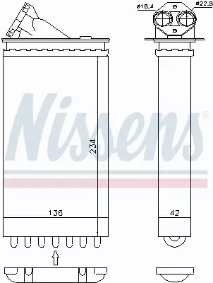 NISSENS NAGRZEWNICA 72655 